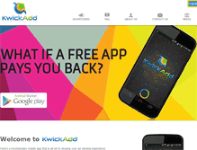 Tablet Screenshot of kwickadd.com